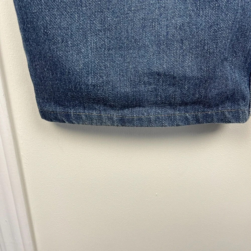 Levis‎ 550 Relaxed Fit Taper 43x32 Medium Wash Denim Blue Jeans Zip *Read